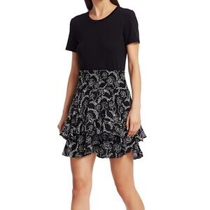 NWOT ALC Vera Floral Mini Silk Blend Skirt